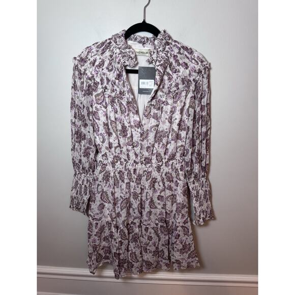 Nicholas Abbey Mock Neck Mini Dress Sz 6 NWT - Picture 5 of 16